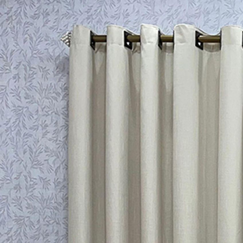 Cortina Athenas Para Varão 4,00m X 2,70m Poliéster Para Decoração Bege - imagem 3
