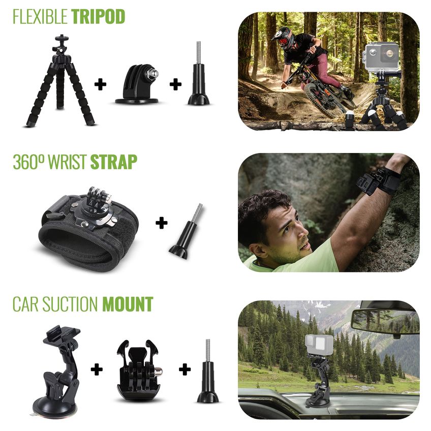 Kit De Acessórios Para Câmera De Ação Diginerds 50 Em 1 Para Gopro - imagem 3