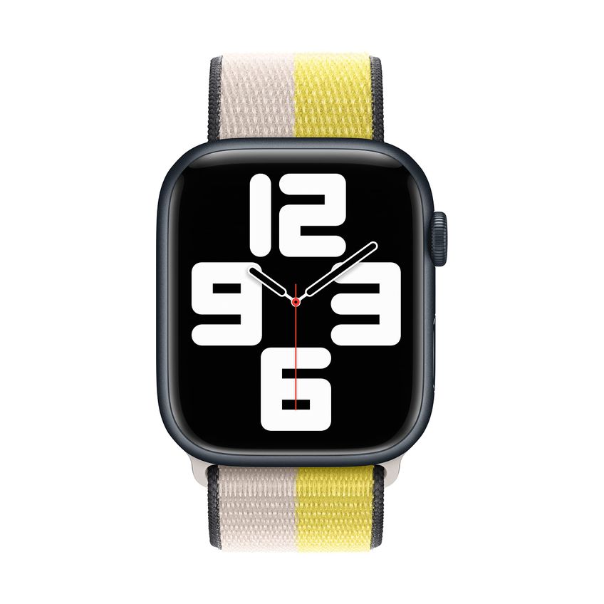 Apple Watch Band Sport Loop Leite De Aveia Casca De Limão 45 Mm - imagem 3