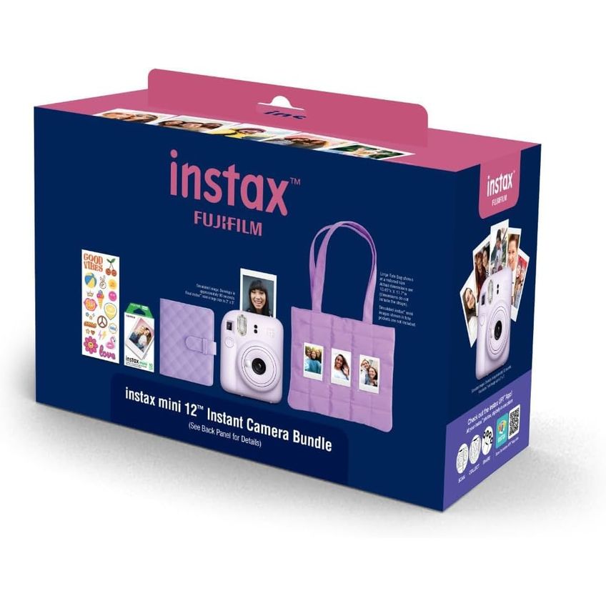 Kit Instax Mini 12 Fujifilm Roxo Com Bolsa E Filme - imagem 4