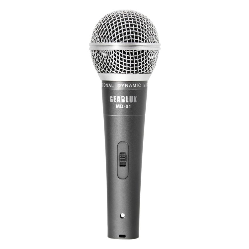 Microfone Gearlux MD-01 Com Fio, XLR 5m, Liga/Desliga - imagem 3