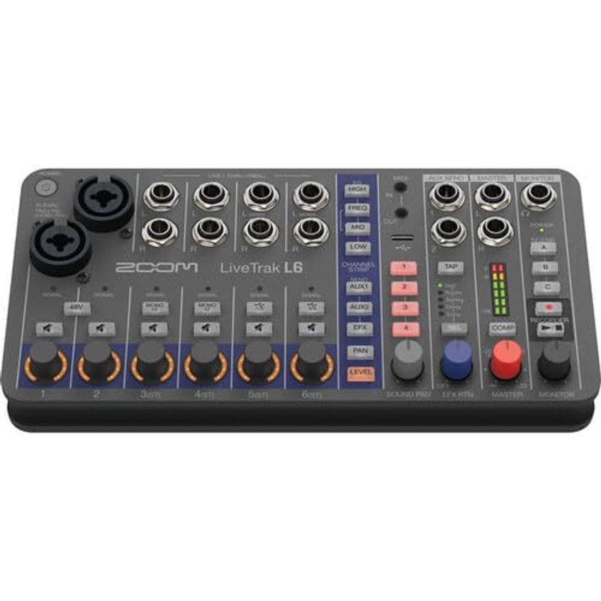Mesa De Som Zoom Livetrak L-6 De 6 Canais Gravador Digital Portátil - imagem 4