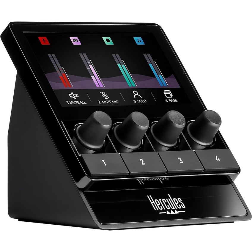 Controlador De Áudio Hercules Stream 100 8 Faixas Lcd Kit - imagem 2
