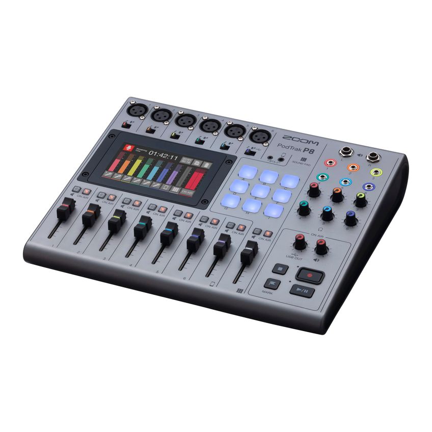 Mixer E Gravador De Podcast Zoom Podtrak P8 Com 6 Entradas - imagem 2