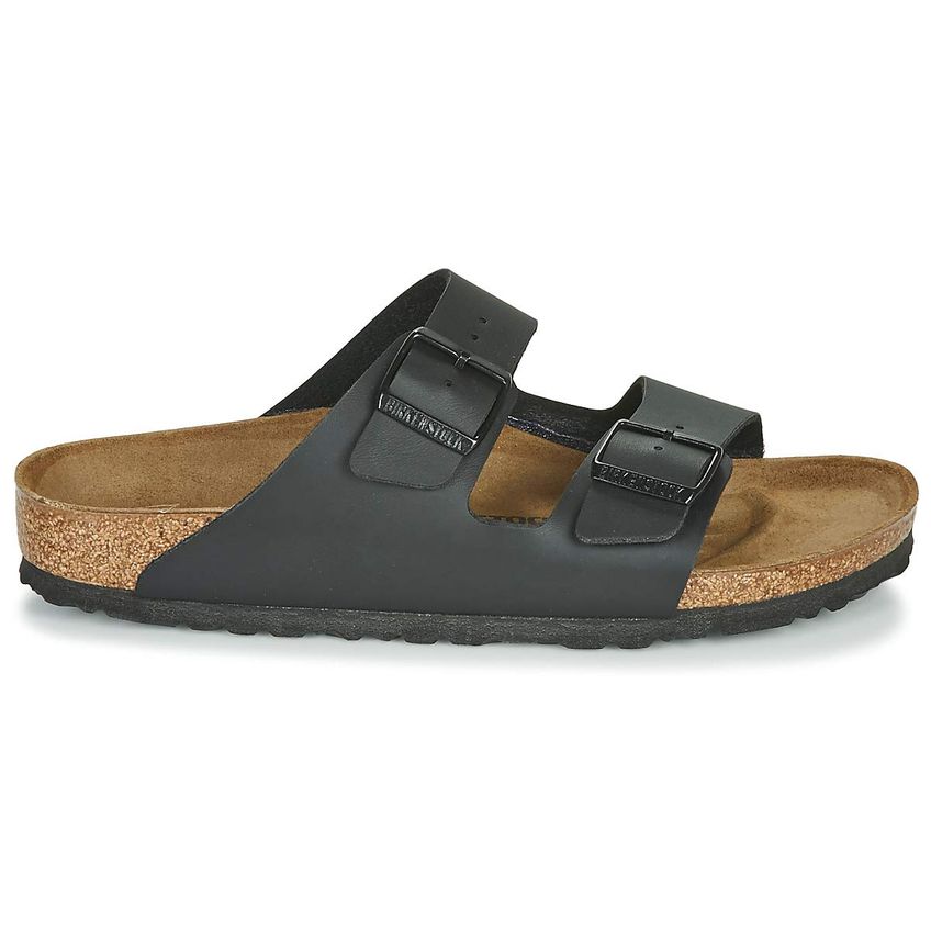 Sandálias Birkenstock Arizona Birko-flor Pretas Para Mulheres - imagem 3