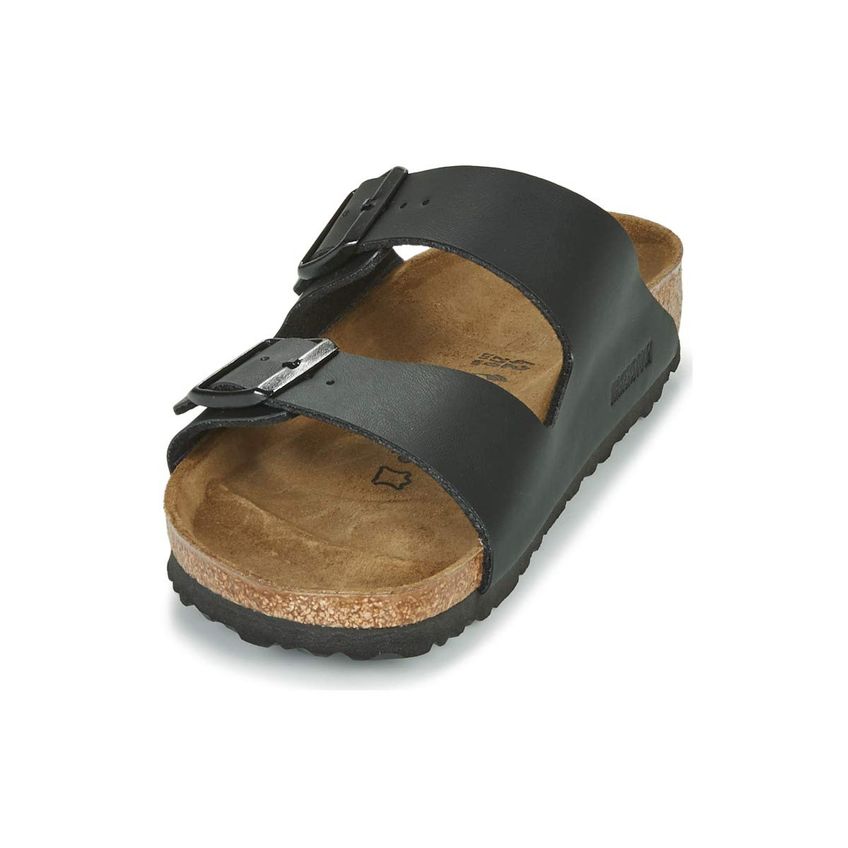Sandálias Birkenstock Arizona Birko-flor Pretas Para Mulheres - imagem 4