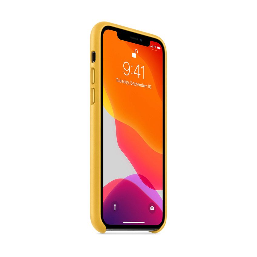 Capa De Couro Fina Para iPhone 11 Pro Meyer Lemon Wireless Charge - imagem 3