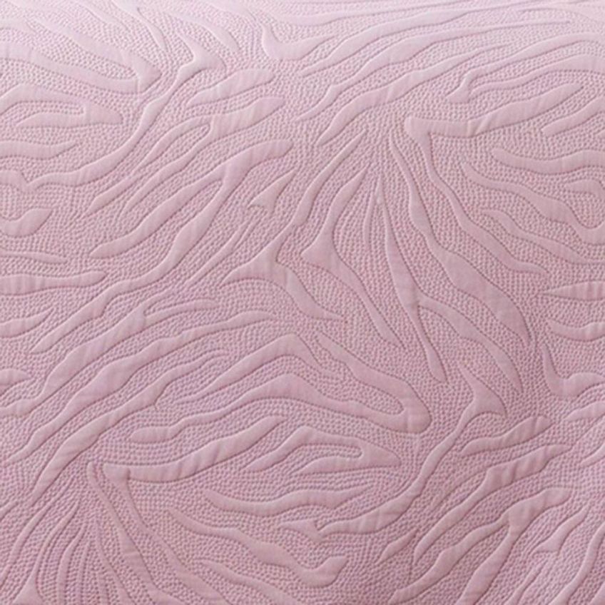 Cobre Leito Colcha Magestic King 3 Peças 100% Poliéster Microfibra Dupla Face Rosa Casa Show - imagem 3