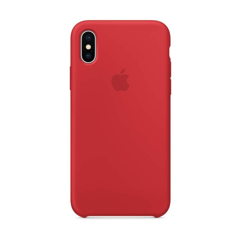 Capa De Telefone Apple Iphone X De Silicone (produto) Cor Vermelha - imagem 2