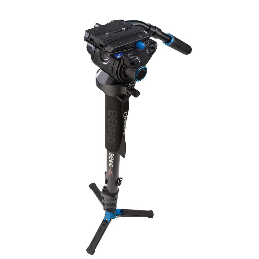 Monopé Benro A48tds6 Com Base De Travamento De 3 Pernas E Cabeça S6 - imagem 2