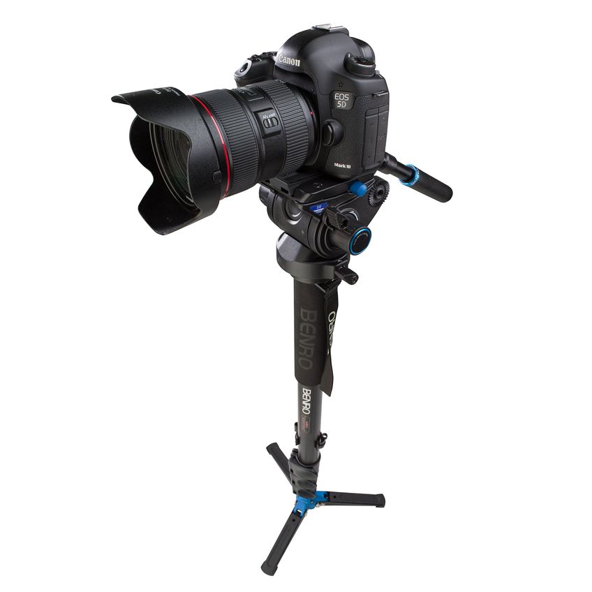 Monopé Benro A48tds6 Com Base De Travamento De 3 Pernas E Cabeça S6 - imagem 3
