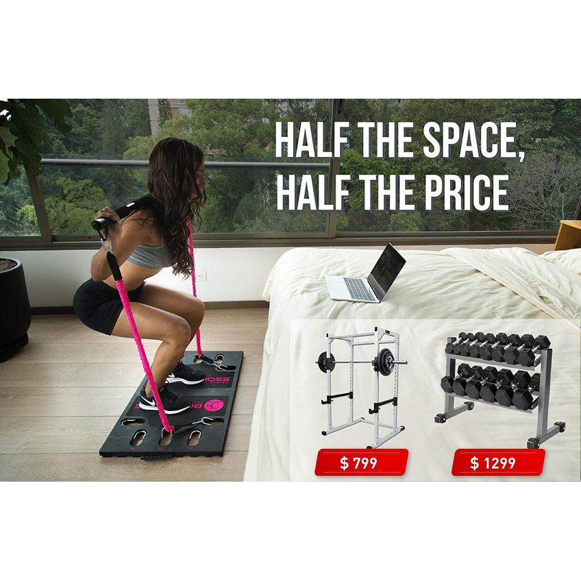 Home Gym Bodyboss 2.0 Totalmente Portátil Com Faixas De Resistência - imagem 4