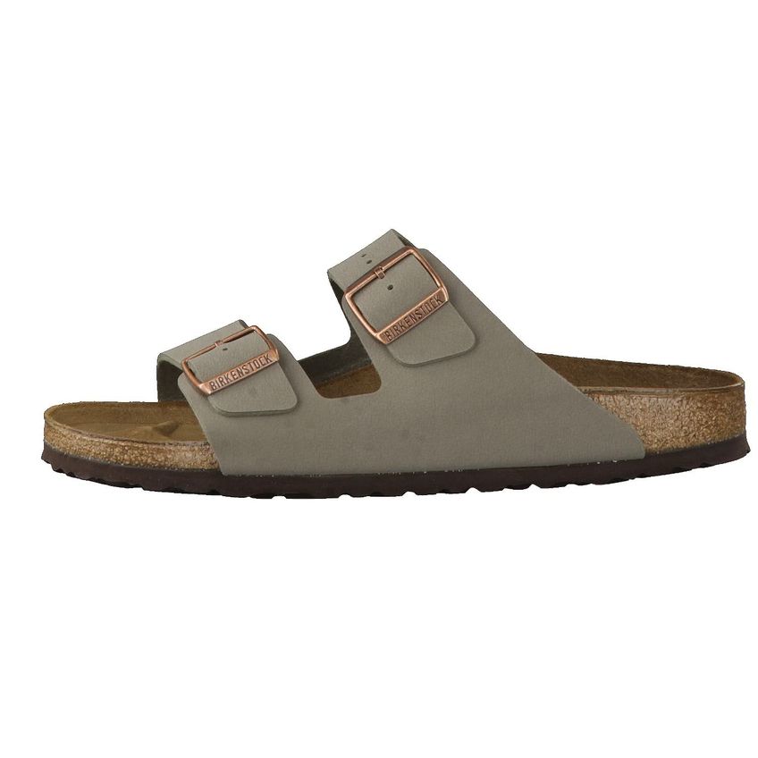 Birkenstock Arizona Narrow Sandália Feminina - Stone Birkibuc, 39.0 - imagem 3