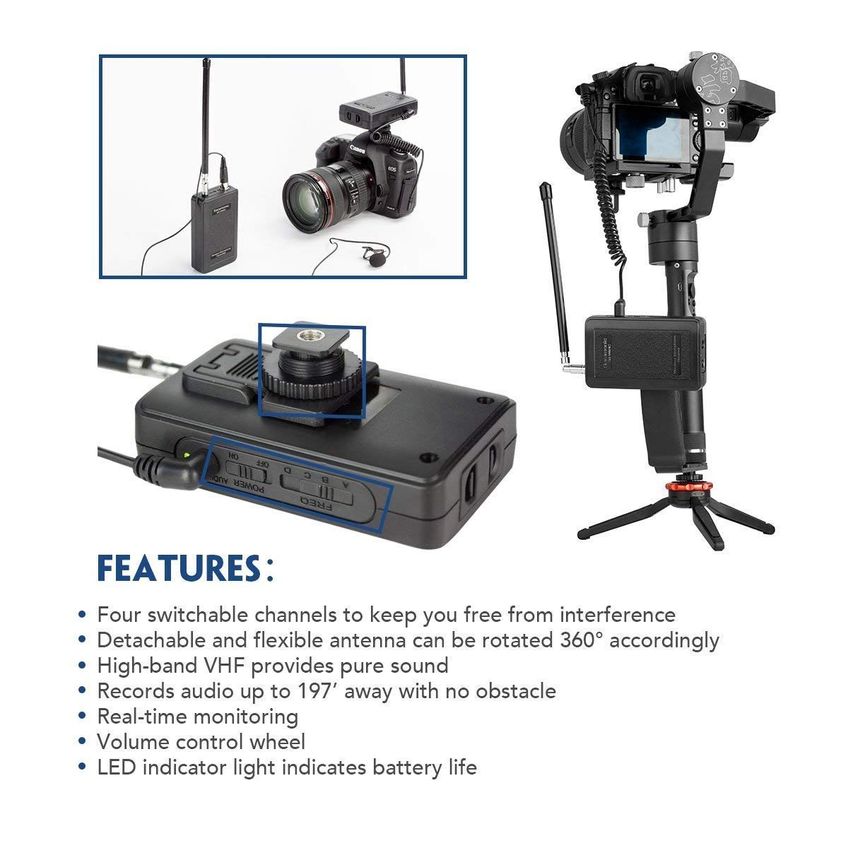 Microfone Sem Fio Saramonic Sr-wm4c – Sistema De Lapela - imagem 4