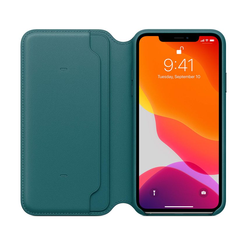 Capa Folio Em Couro Apple Iphone 11 Pro Max - Peacock - imagem 3