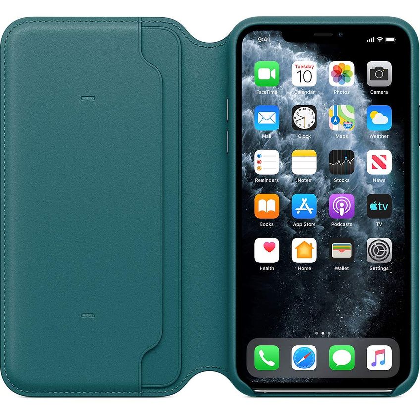 Capa Folio Em Couro Apple Iphone 11 Pro Max - Peacock - imagem 4