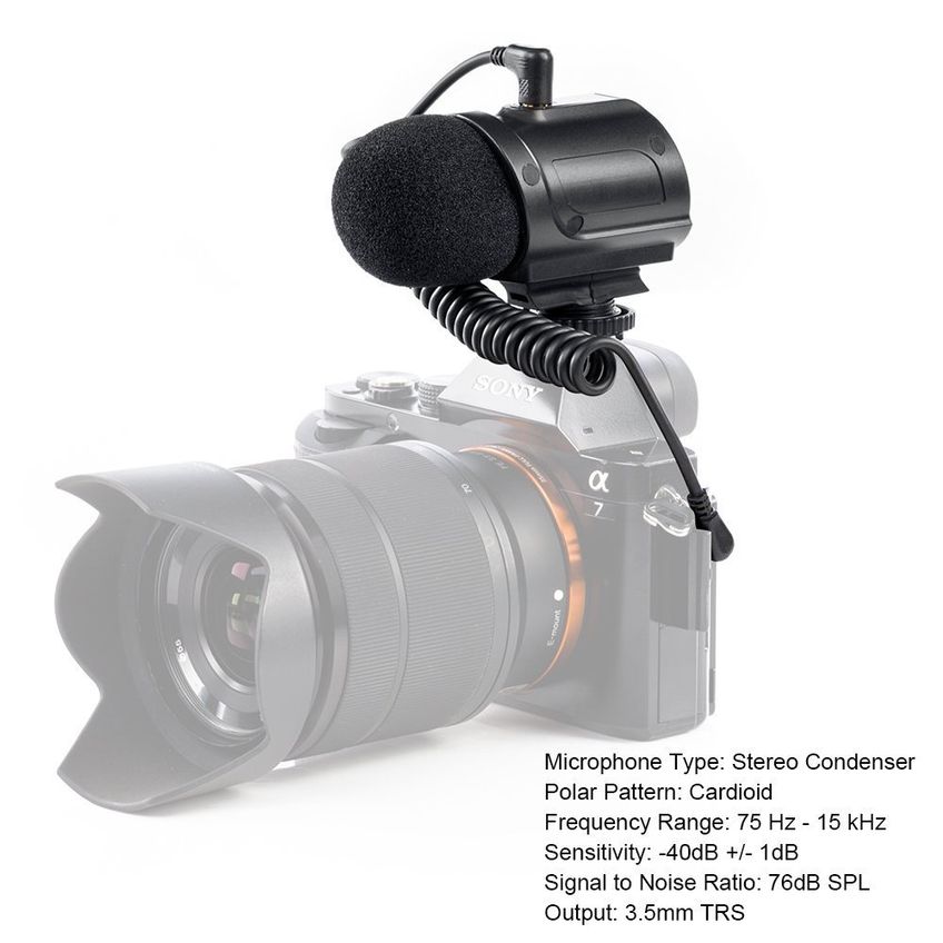 Microfone Saramonic Sr-pmic2 Condensador Estéreo - imagem 2