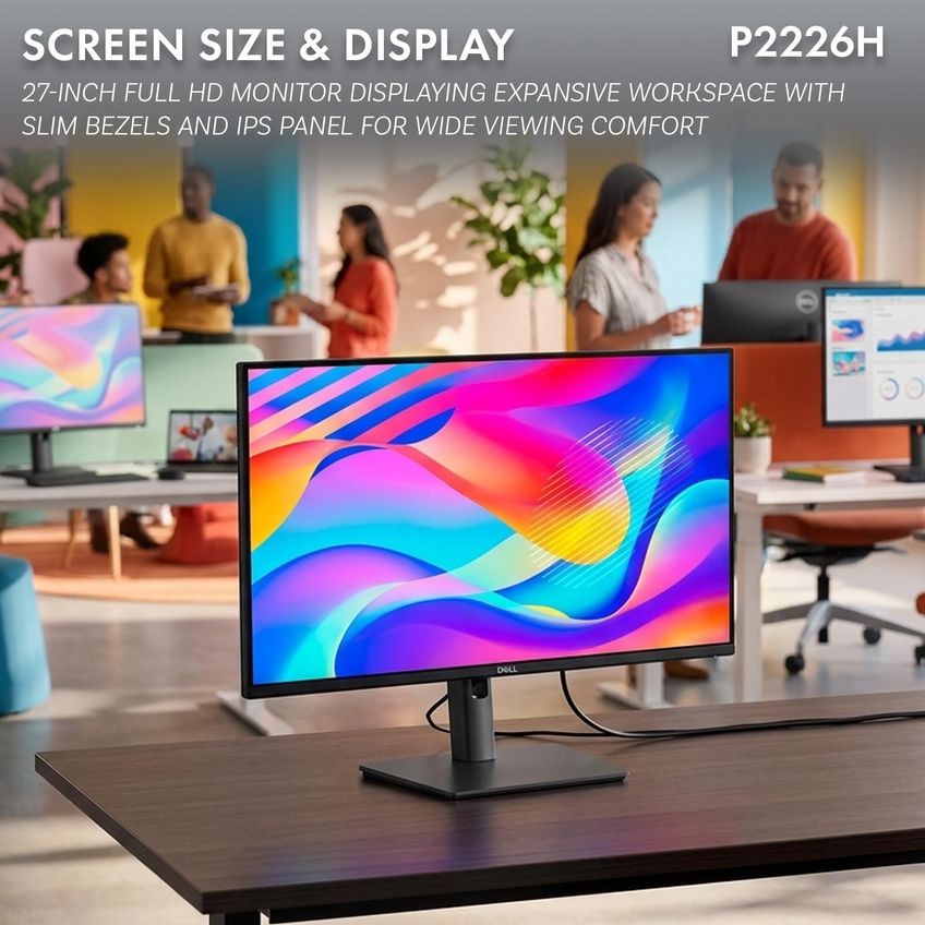 Monitor Dell Pro P2226H 22" Full HD 100Hz IPS com USB-C - imagem 3