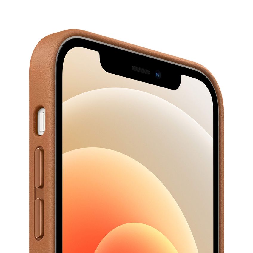 Capa De Telefone Apple iPhone 12/12 Pro Em Couro Com Marrom Magsafe - imagem 2