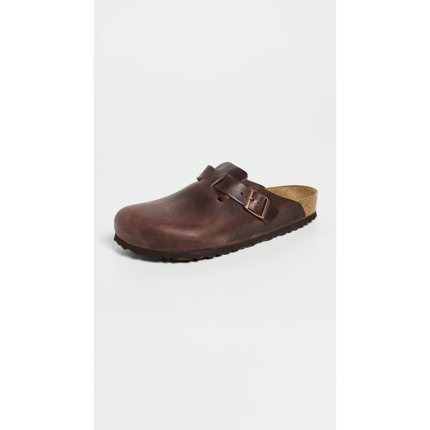 Sapatos Birkenstock Boston Tamanco Couro Envernizado Habana 41 Eu - imagem 2