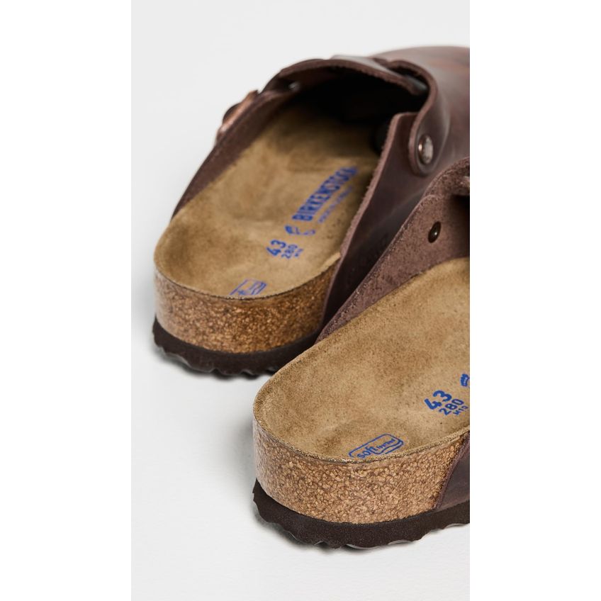 Sapatos Birkenstock Boston Tamanco Couro Envernizado Habana 41 Eu - imagem 3