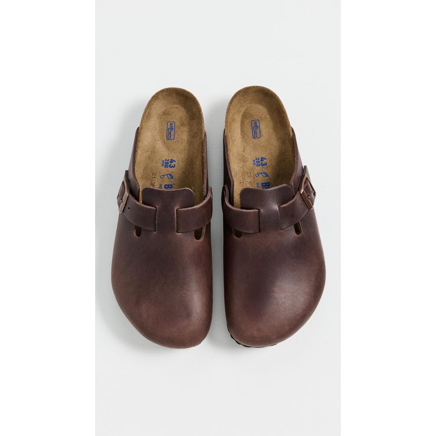 Sapatos Birkenstock Boston Tamanco Couro Envernizado Habana 41 Eu - imagem 4