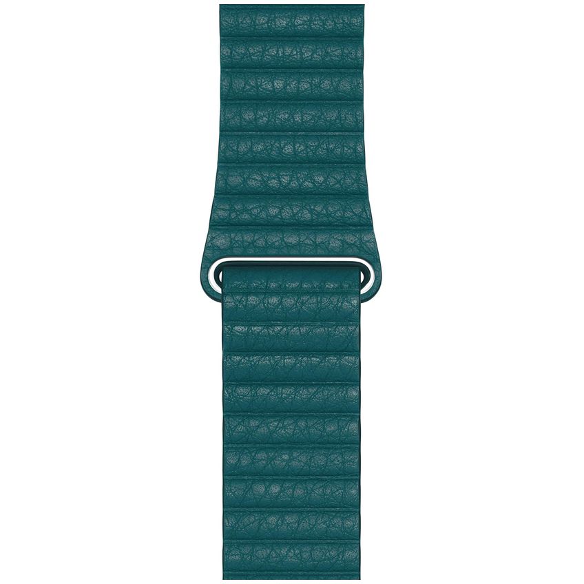 Pulseira De Relógio Apple Leather Loop 44 Mm Peacock Medium - imagem 2