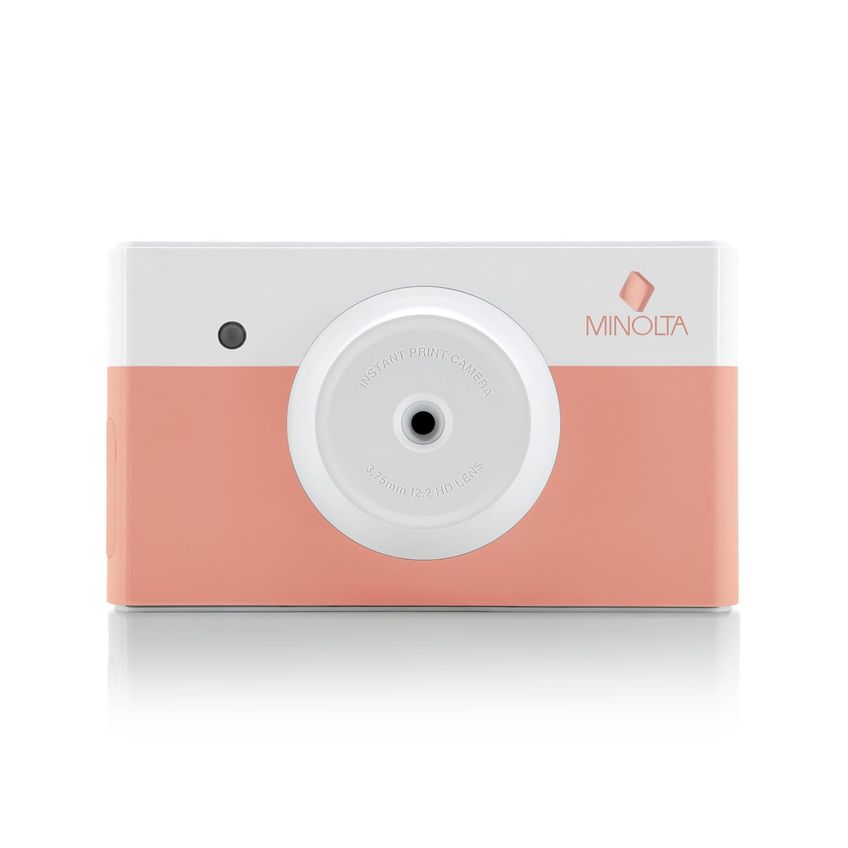 Câmera Instantânea Minolta Mncp10 Rosa Coral + Bolsa + Pano - imagem 4