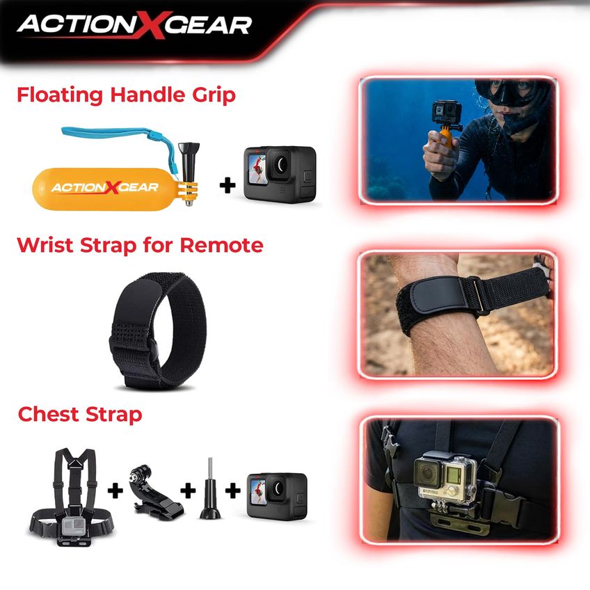 Kit De Câmera De Ação Actionxgear 120 Em 1 Compatível - imagem 2