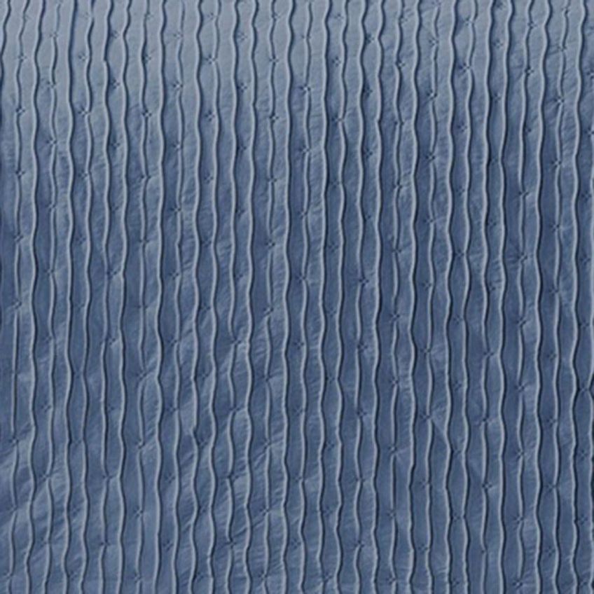 Cobre Leito Realce Casal 3 Peças 100% Poliéster Microfibra Matelassê Dupla Face Azul - imagem 2