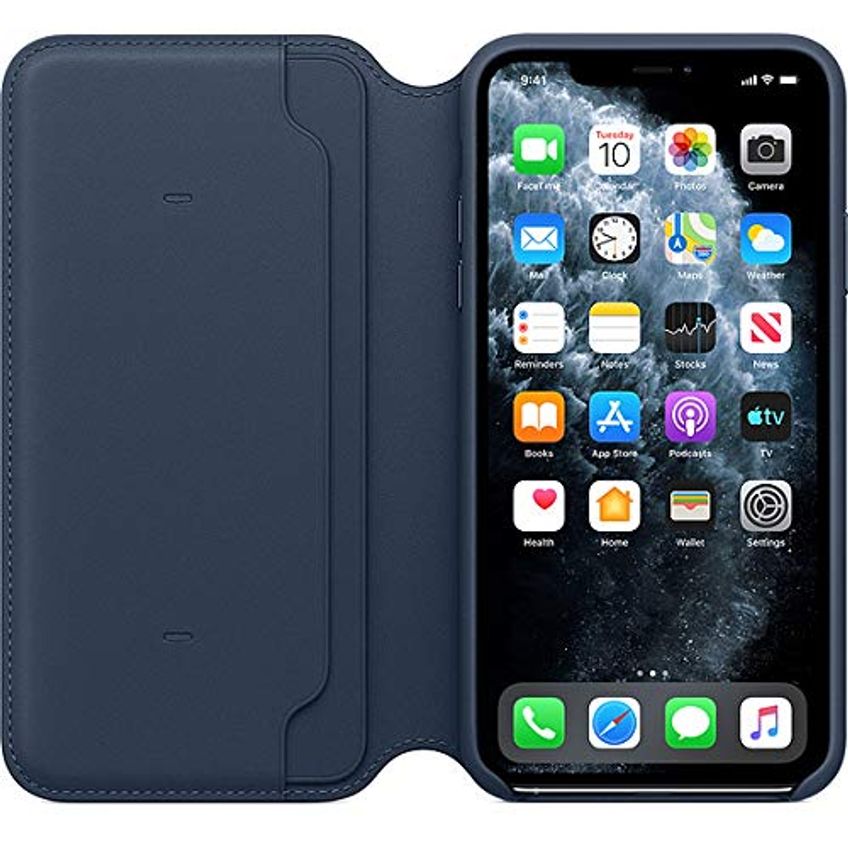 Capa Para Celular Apple Iphone 11 Pro Max Leather Folio Blue - imagem 4