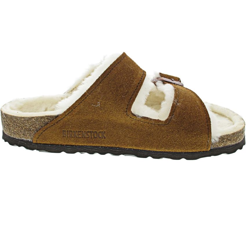 Sandália Birkenstock Arizona Shearling Bege Musgo Unissex 40 - imagem 3