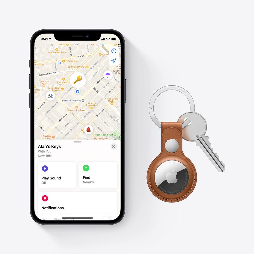 Rastreador Apple Airtag Pacote Com 4 Com Tecnologia De Banda Ultralarga - imagem 4