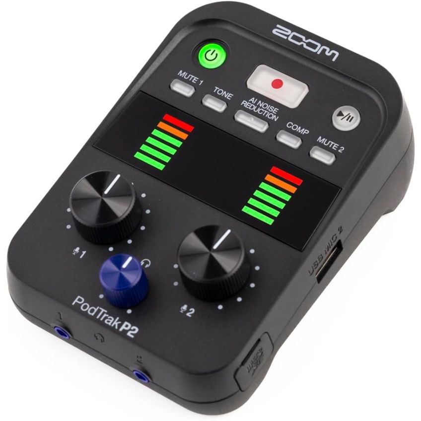 Zoom Podtrak P2 – Kit Gravador De Podcast Com Acessórios - imagem 3