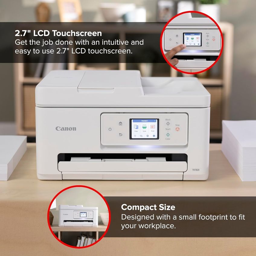 Impressora Canon Pixma TR7820 Sem Fio Tudo-em-um - imagem 2