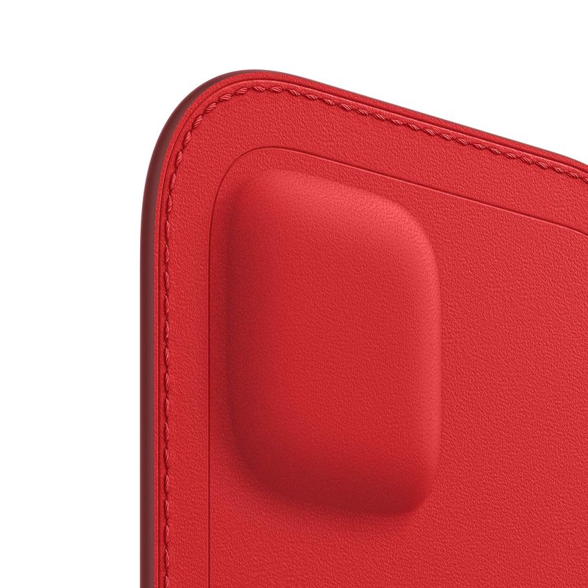 Capa De Couro Para Apple Iphone 12 Mini Com Magsafe - Vermelha - imagem 3