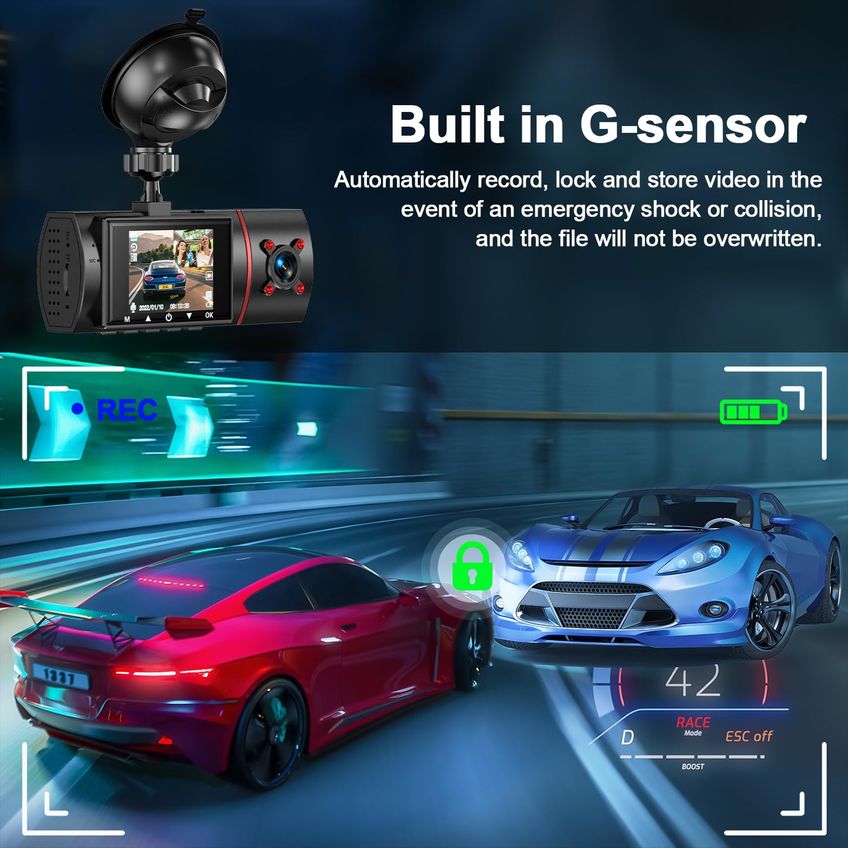Câmera De Painel Milerong 1080p Dual Com Cartão De 32 GB - imagem 4