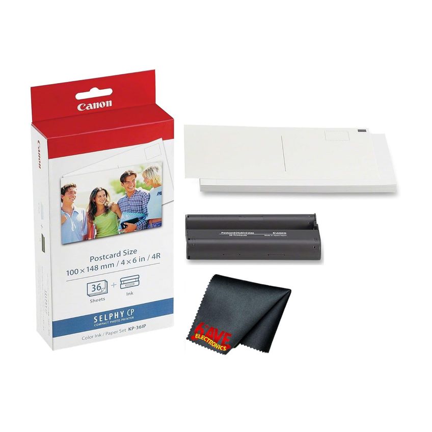 Conjunto De Tinta E Papel Fotográfico Canon Kp-36ip 4x6" (36 Folhas) - imagem 3