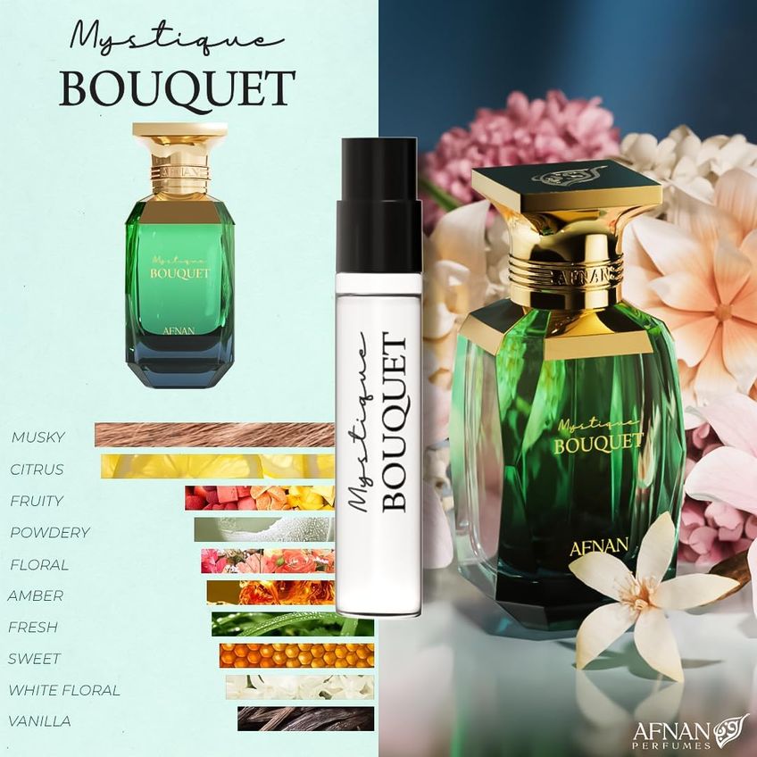 Kit De Perfume Afnan Bouquet Femme Discovery Kit 5 Peças 2 Ml X 5 - imagem 3