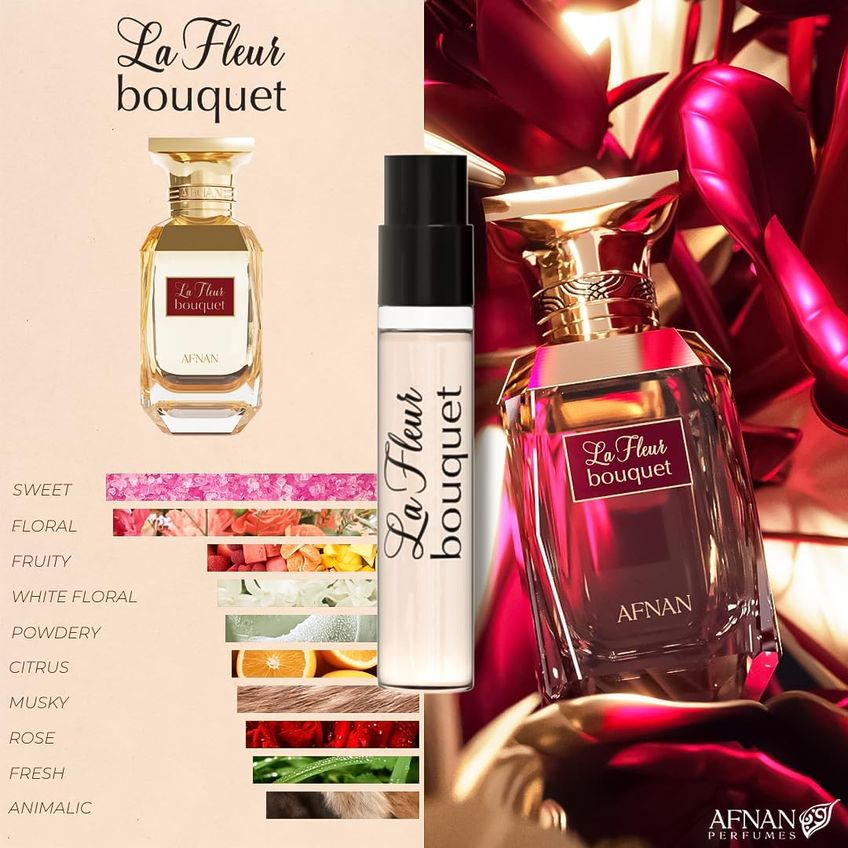 Kit De Perfume Afnan Bouquet Femme Discovery Kit 5 Peças 2 Ml X 5 - imagem 4