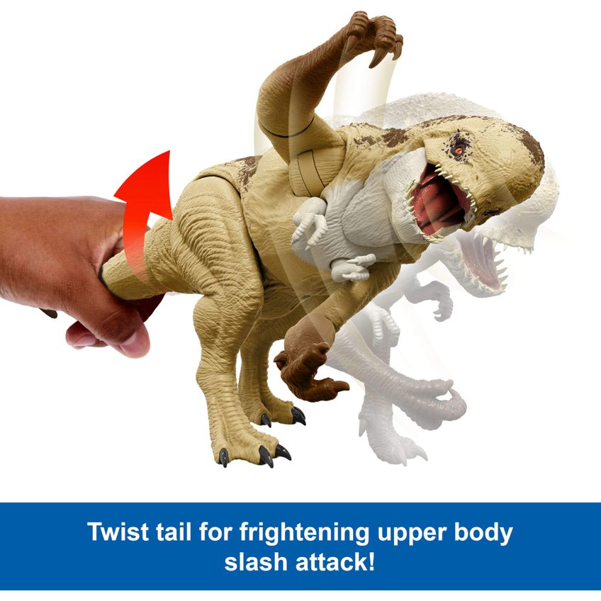 Figura De Ação Dinossauro Mattel Distortus Rex 56 Cm 2 Ataques - imagem 3