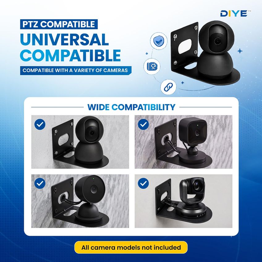 Suporte De Parede Universal Diye Para Câmera - Preto - imagem 4