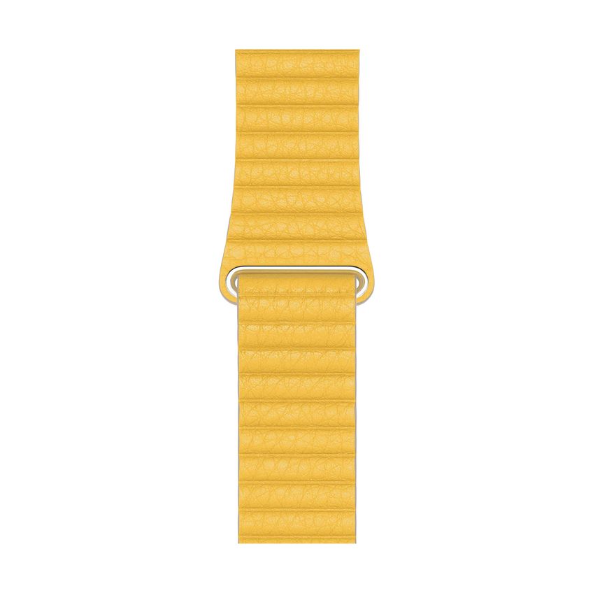 Pulseira De Relógio Apple Leather Loop Meyer Lemon 44 Mm Média - imagem 2