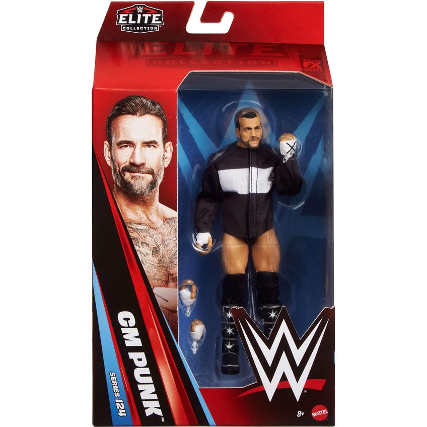 Figura De Ação Mattel Wwe Elite Cm Punk 15 Cm 25 Articulações - imagem 2