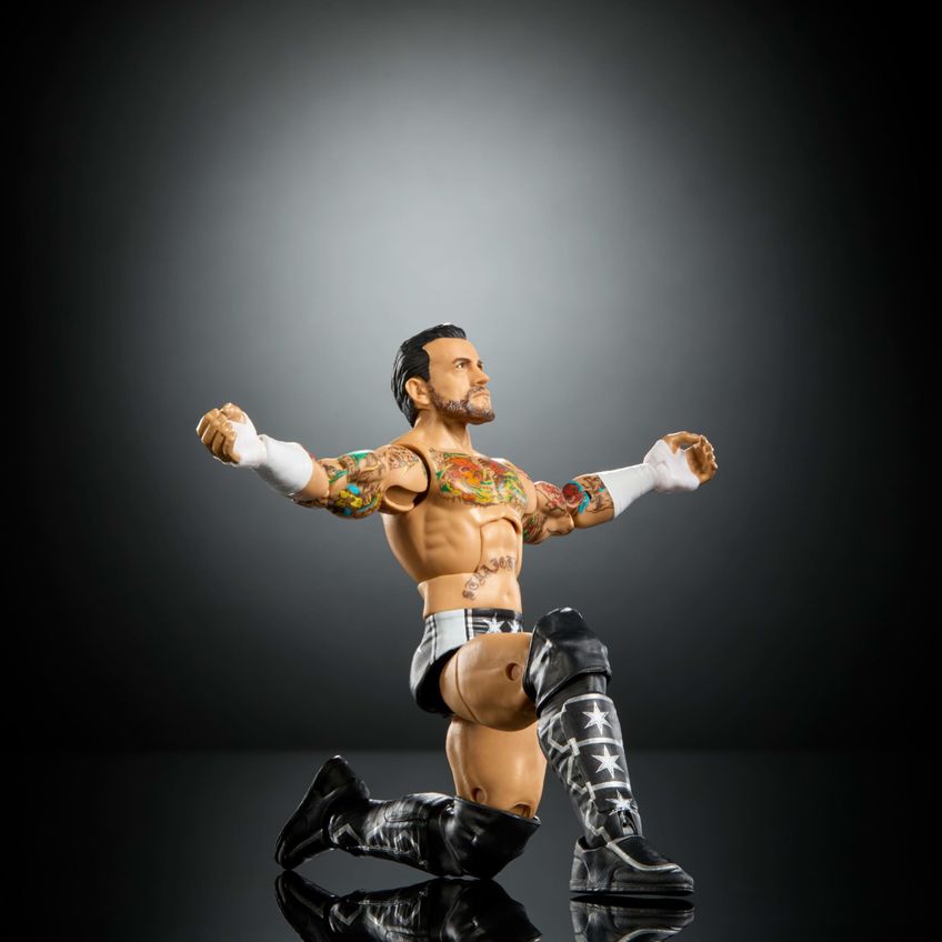 Figura De Ação Mattel Wwe Elite Cm Punk 15 Cm 25 Articulações - imagem 4