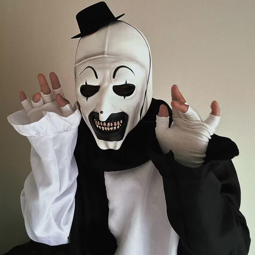Máscara De Palhaço Kamdfoen Art The Clown Branca - imagem 2