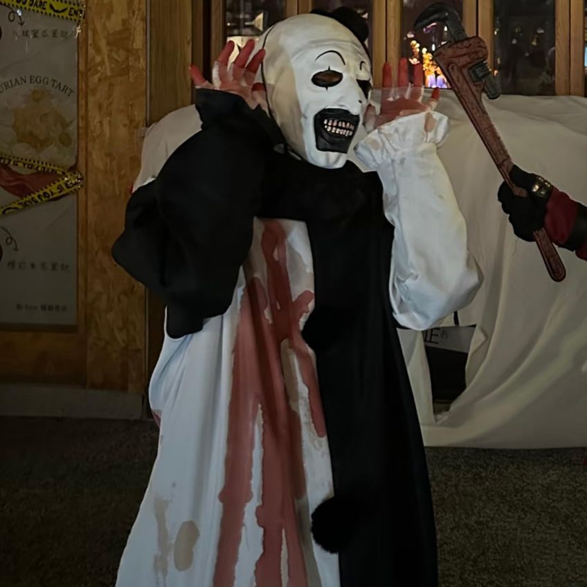 Máscara De Palhaço Kamdfoen Art The Clown Branca - imagem 3