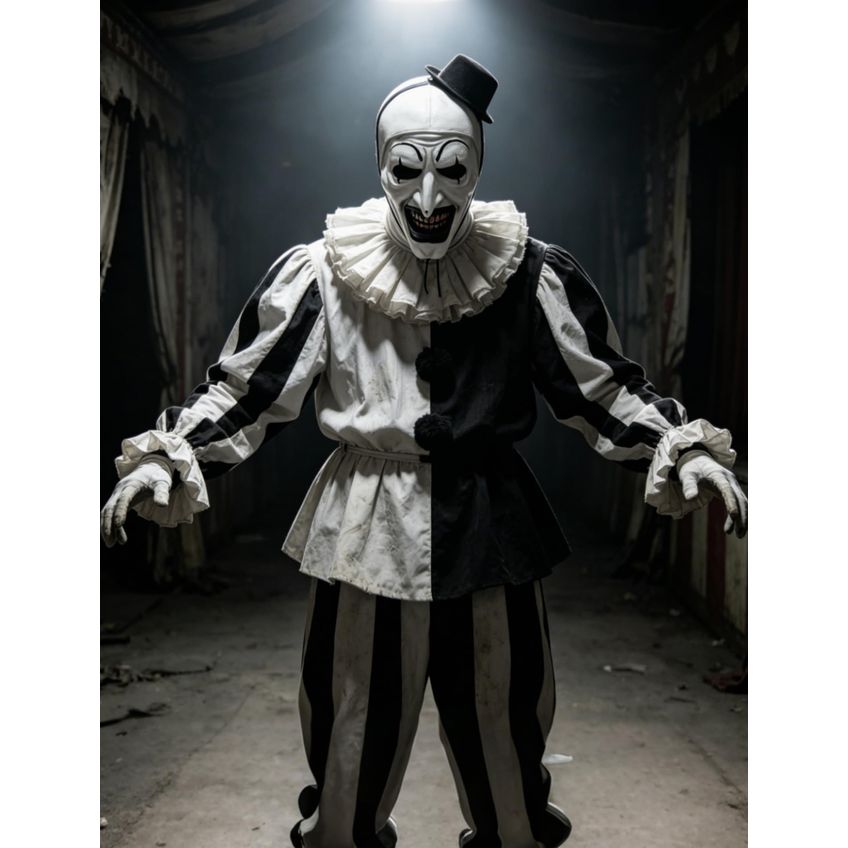 Máscara De Palhaço Kamdfoen Art The Clown Branca - imagem 4