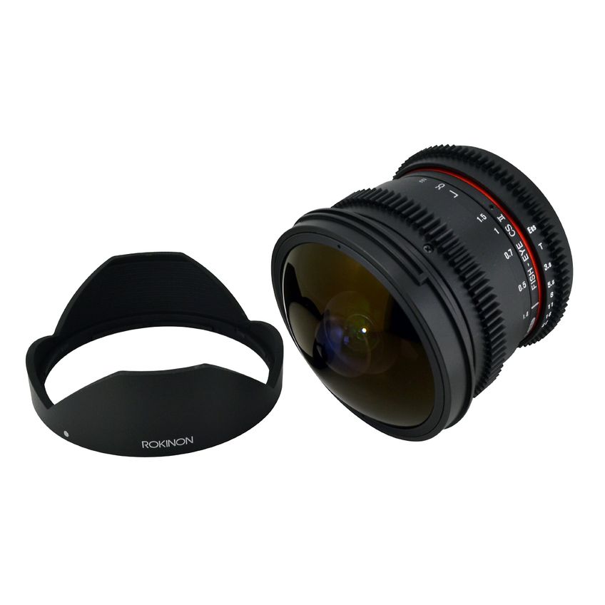 Lente Olho De Peixe Rokinon 8mm T/3.8 Para Nikon Com Mecanismo Sem Clique - imagem 3