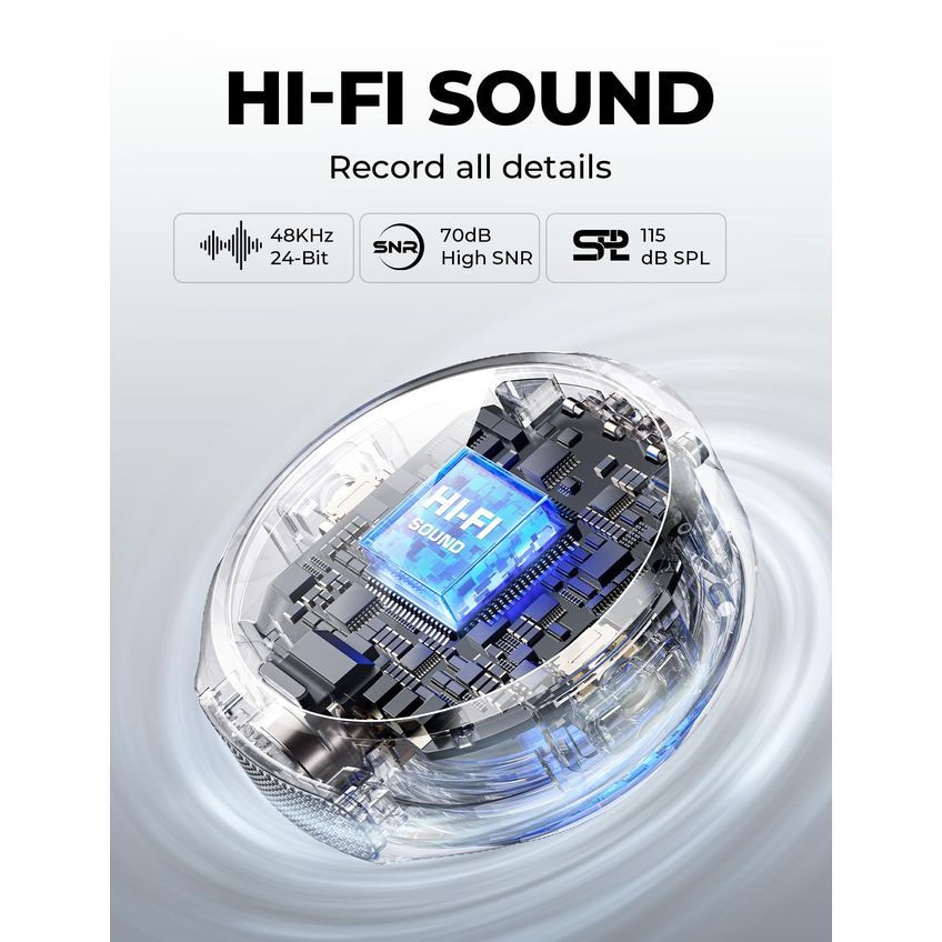 Microfone Sem Fio Hollyland Lark M2 Para Iphone/android/pc - imagem 2